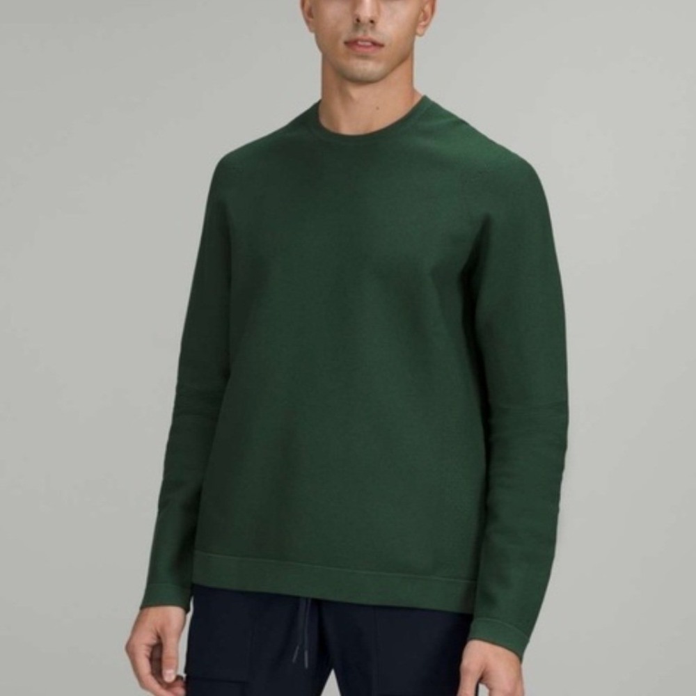 Lululemon AllAround Crewneck Sweater Mens L Green Long Sleeve Gorpcore‎ Training